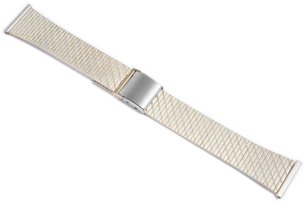 Gliederband Edelstahl Armband in gold, , , 20 mm