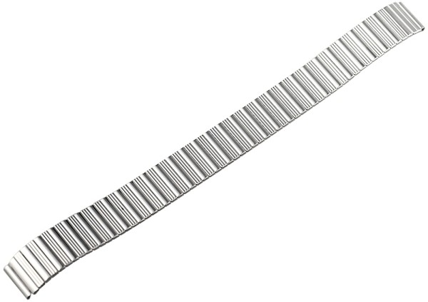 Zugband Edelstahl Armband in silber