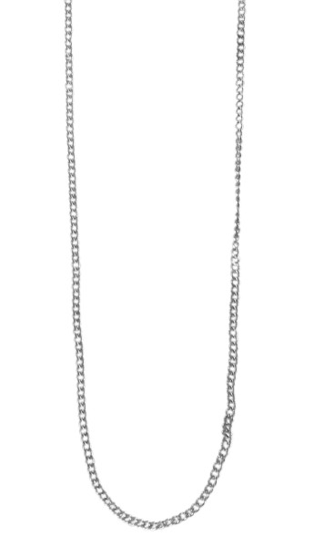 Echtsilber Halskette aus 925/- Sterling Silber, Flachpanzermuster, Breite 1 mm, Stärke 0,6 mm