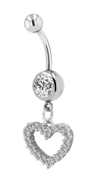 Edelstahl-Messing Bauchnabelpiercing,