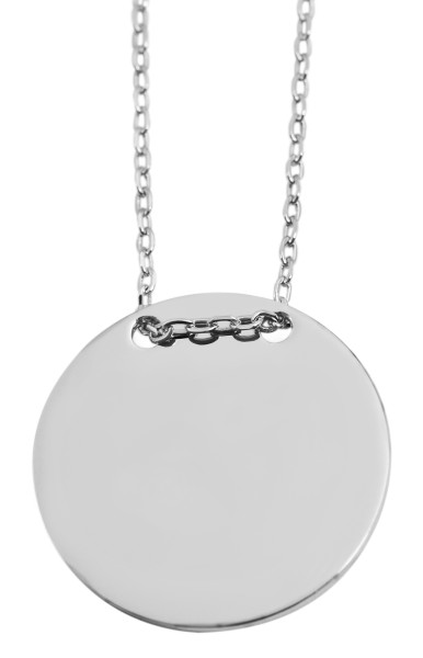 925 Silber Halskette, 43+5cm, 925/rhodiniert, 3,4g